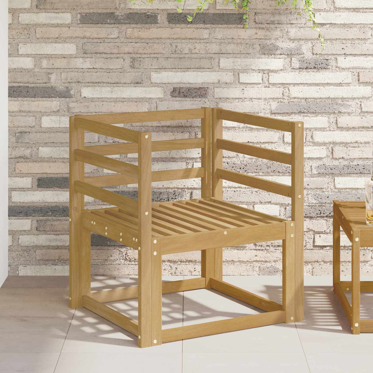 vidaXL Buiten bank set Massief Acacia Hout Naturel