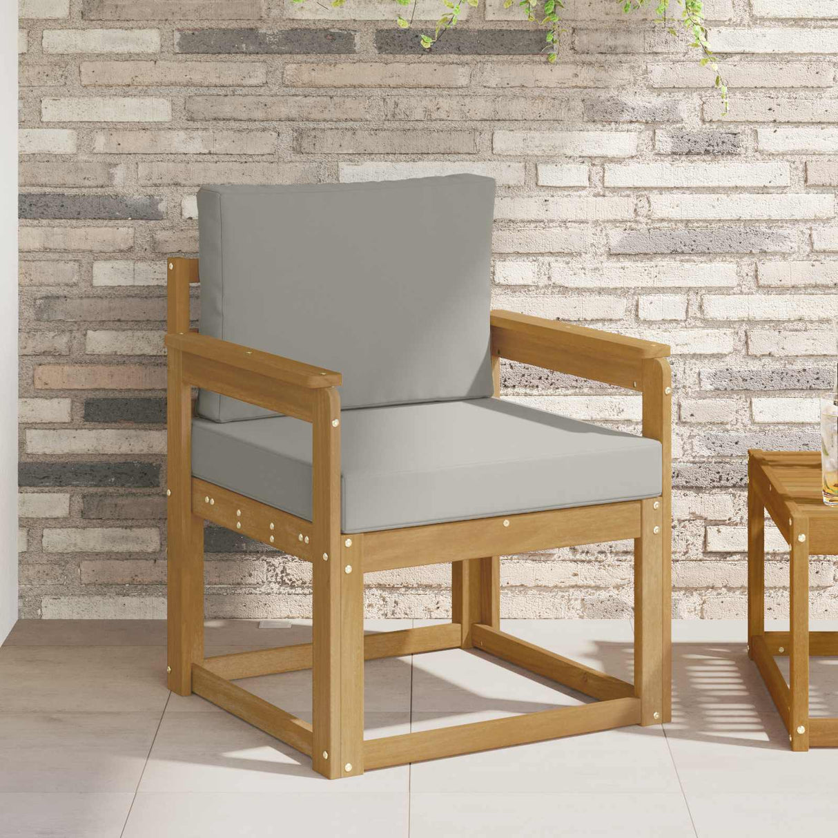 vidaXL Buiten bank set Massief Acacia Hout Naturel