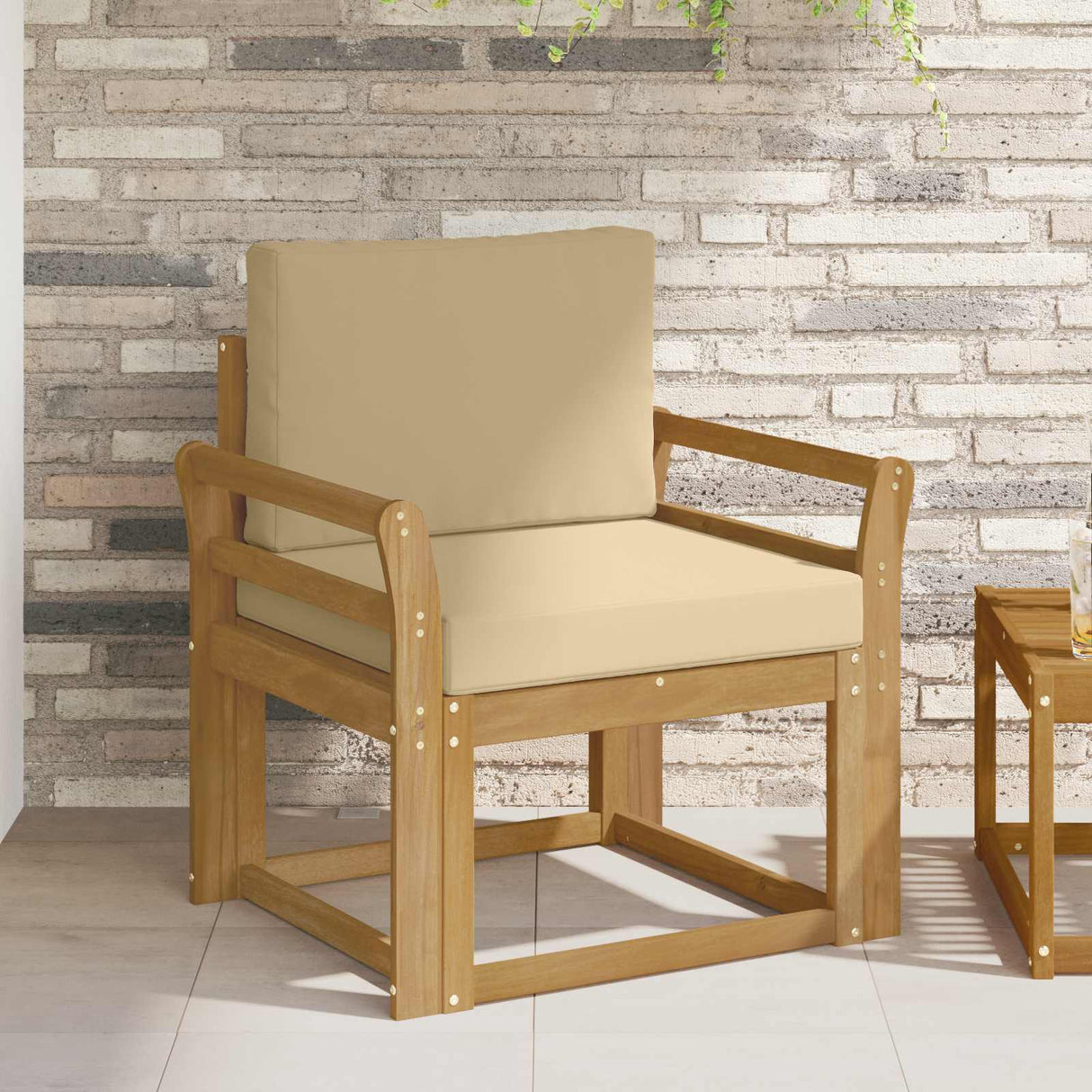 vidaXL Buiten bank set Massief Acacia Hout Naturel
