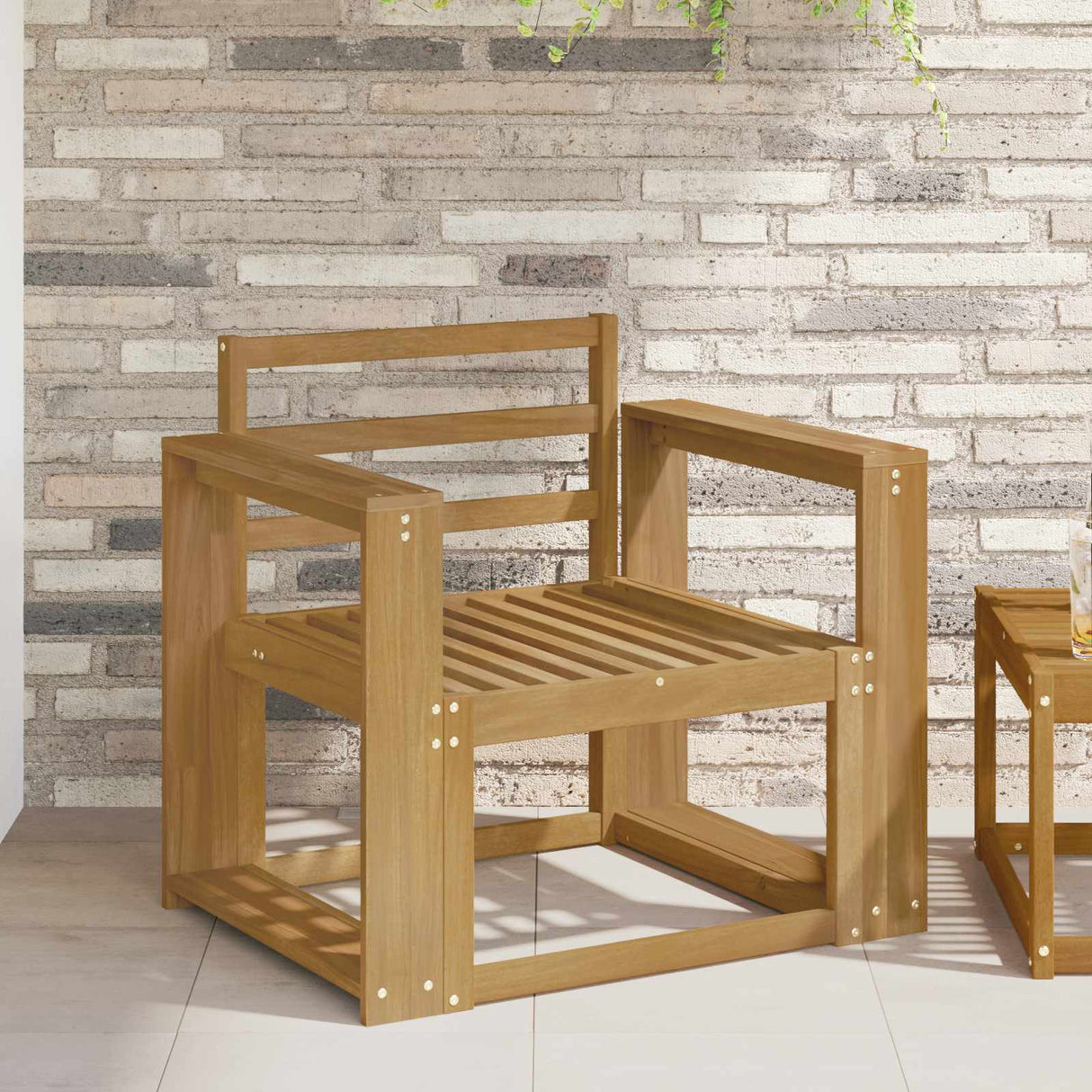 vidaXL Buiten bank set Massief Acacia Hout Naturel
