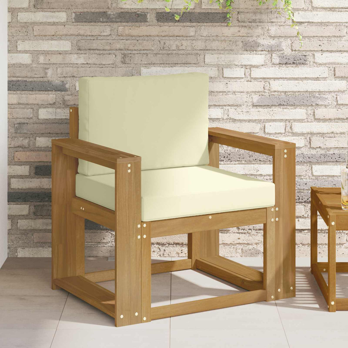 vidaXL Buiten bank set Massief Acacia Hout Naturel