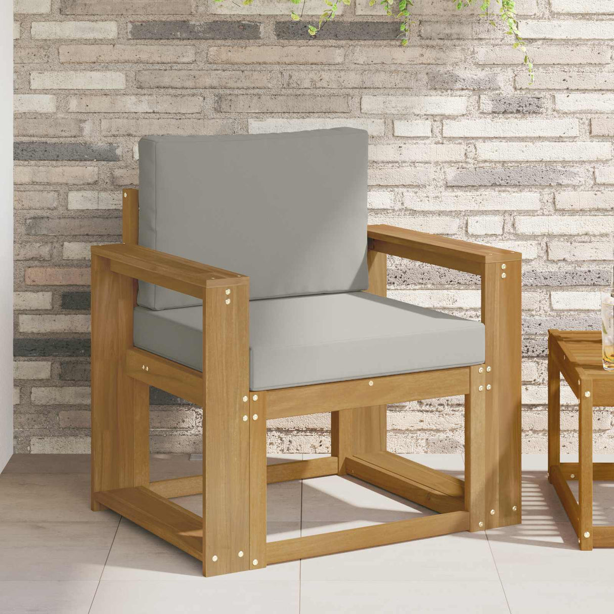 vidaXL Buiten bank set Massief Acacia Hout Naturel