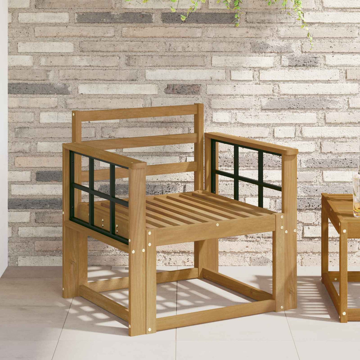 vidaXL Buiten bank set Massief Acacia Hout Naturel