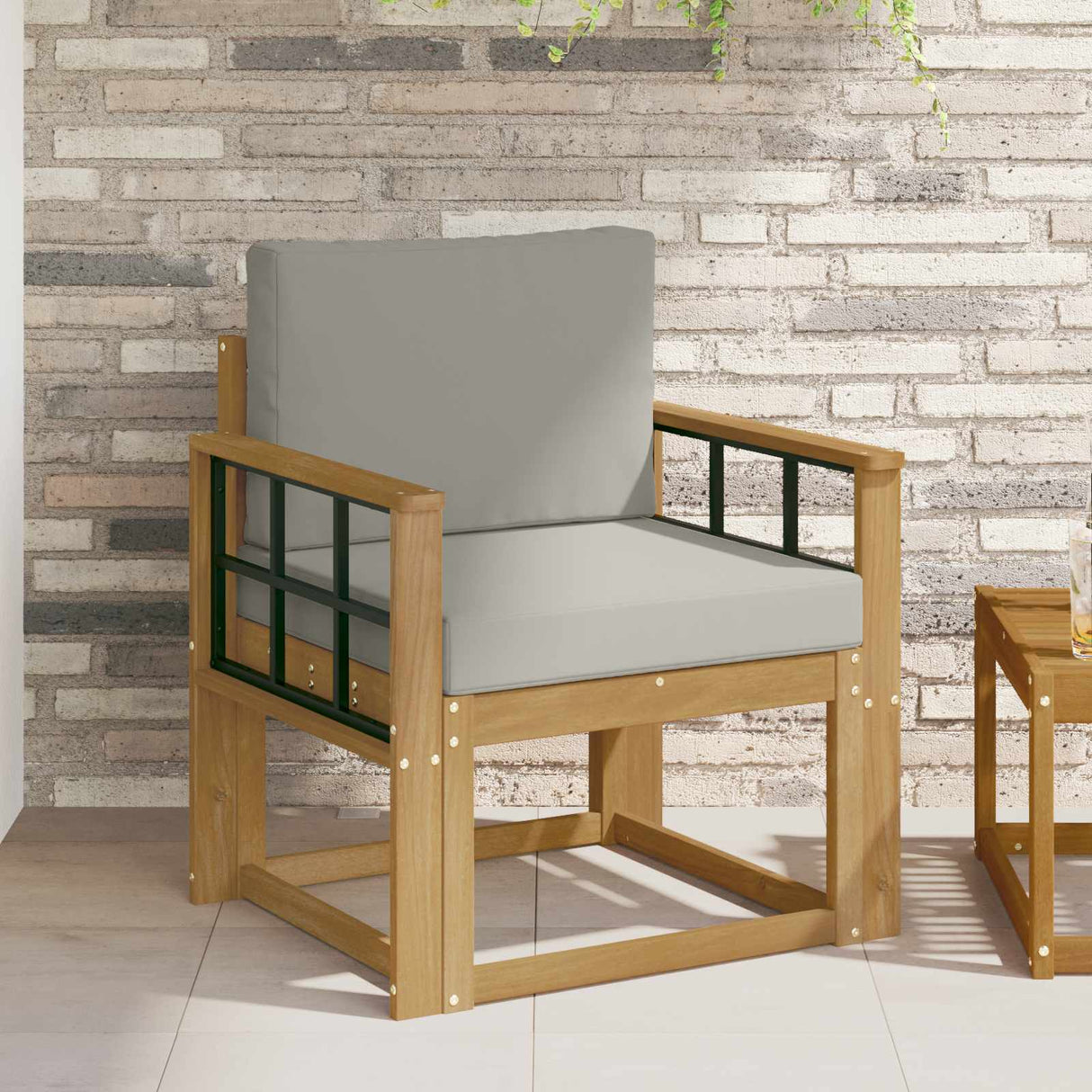 vidaXL Buiten bank set Massief Acacia Hout Naturel