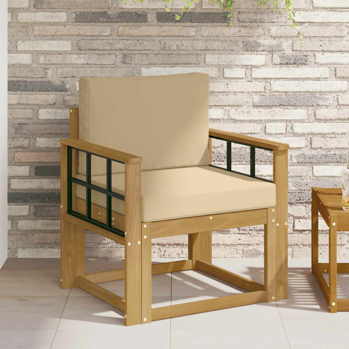 vidaXL Buiten bank set Massief Acacia Hout Naturel