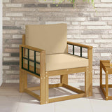 vidaXL Buiten bank set Massief Acacia Hout Naturel