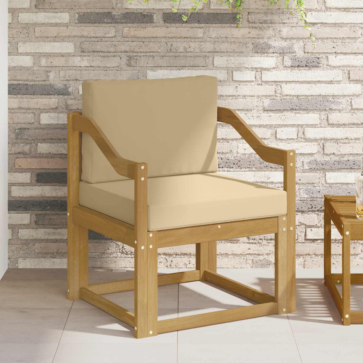 vidaXL Buiten bank set Massief Acacia Hout Naturel