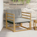 vidaXL Buiten bank set Massief Acaciahout en Textilene Naturel