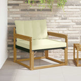 vidaXL Buiten bank set Massief Acaciahout en Textilene Naturel