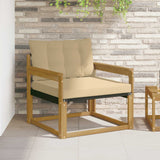 vidaXL Buiten bank set Massief Acaciahout en Textilene Naturel