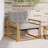 vidaXL Buiten bank set Massief Acaciahout en Textilene Naturel