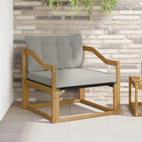 vidaXL Buiten bank set Massief Acaciahout en Textilene Naturel