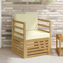 vidaXL Outdoor Sofa Solid Acacia Wood Natural