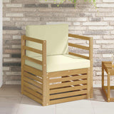 vidaXL Outdoor Sofa Solid Acacia Wood Natural