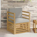 vidaXL Outdoor Sofa Solid Acacia Wood Natural