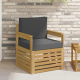 vidaXL Outdoor Sofa Solid Acacia Wood Natural