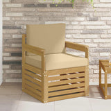vidaXL Outdoor Sofa Solid Acacia Wood Natural