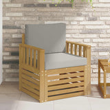 vidaXL Outdoor Sofa Solid Acacia Wood Natural
