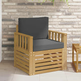 vidaXL Outdoor Sofa Solid Acacia Wood Natural