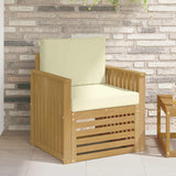 vidaXL Outdoor Sofa Solid Acacia Wood Natural