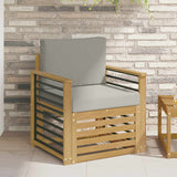 vidaXL Outdoor Sofa Solid Acacia Wood Natural