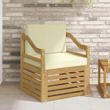 vidaXL Outdoor Sofa Solid Acacia Wood Natural