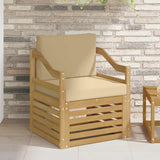 vidaXL Outdoor Sofa Solid Acacia Wood Natural