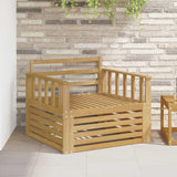 vidaXL Buiten bank set Massief Acacia Hout en Polyester Naturel