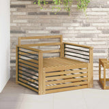 vidaXL Buiten bank set Massief Acacia Hout en Polyester Naturel