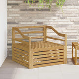 vidaXL Buiten bank set Massief Acacia Hout en Polyester Naturel