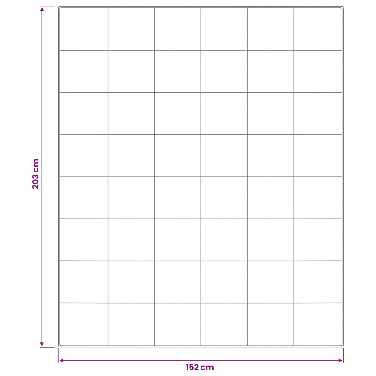 vidaXL Dekbed TRIER 137x200 cm 4 seizoenen 350 GSM Wit Hypoallergeen
