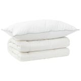 vidaXL Duvet and Pillow Set 2 pcs 135x200 cm 4 Seasons 220 GSM Wool