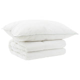 vidaXL Duvet and Pillow Set 2 pcs 135x200 cm Summer 200 GSM Wool White
