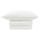 vidaXL Duvet and Pillow Set 2 pcs 135x200 cm Summer 200 GSM Wool White