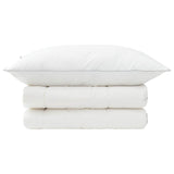 vidaXL Dekbed en Kussen Set 2 st 135x200 cm Winter 450 GSM Wol Wit