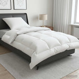 vidaXL Dekbed en Kussen Set 2 st 135x200 cm Winter 450 GSM Wol Wit