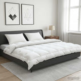 vidaXL Duvet and Pillow Set 3 pcs 200x200 cm 4 Seasons 220 GSM Wool