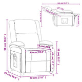 vidaXL Massage Chair Artificial Leather Black