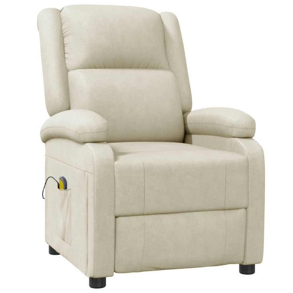 vidaXL Massage Chair Artificial Leather Black