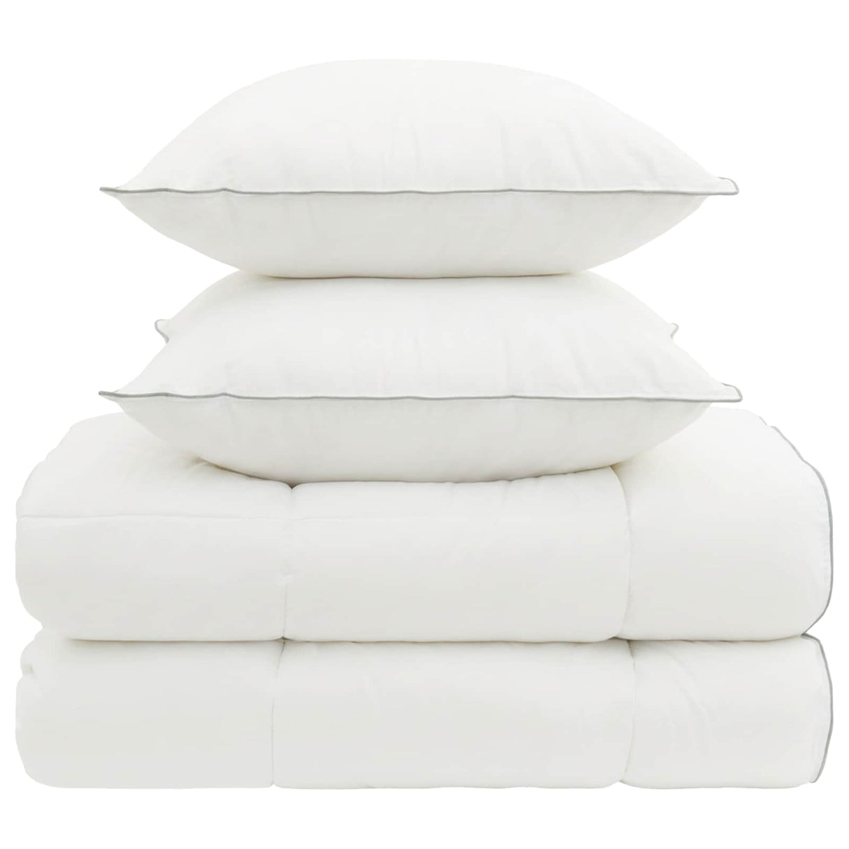 vidaXL Duvet and Pillow Set 3 pcs 200x200 cm 4 Seasons 200+300 GSM