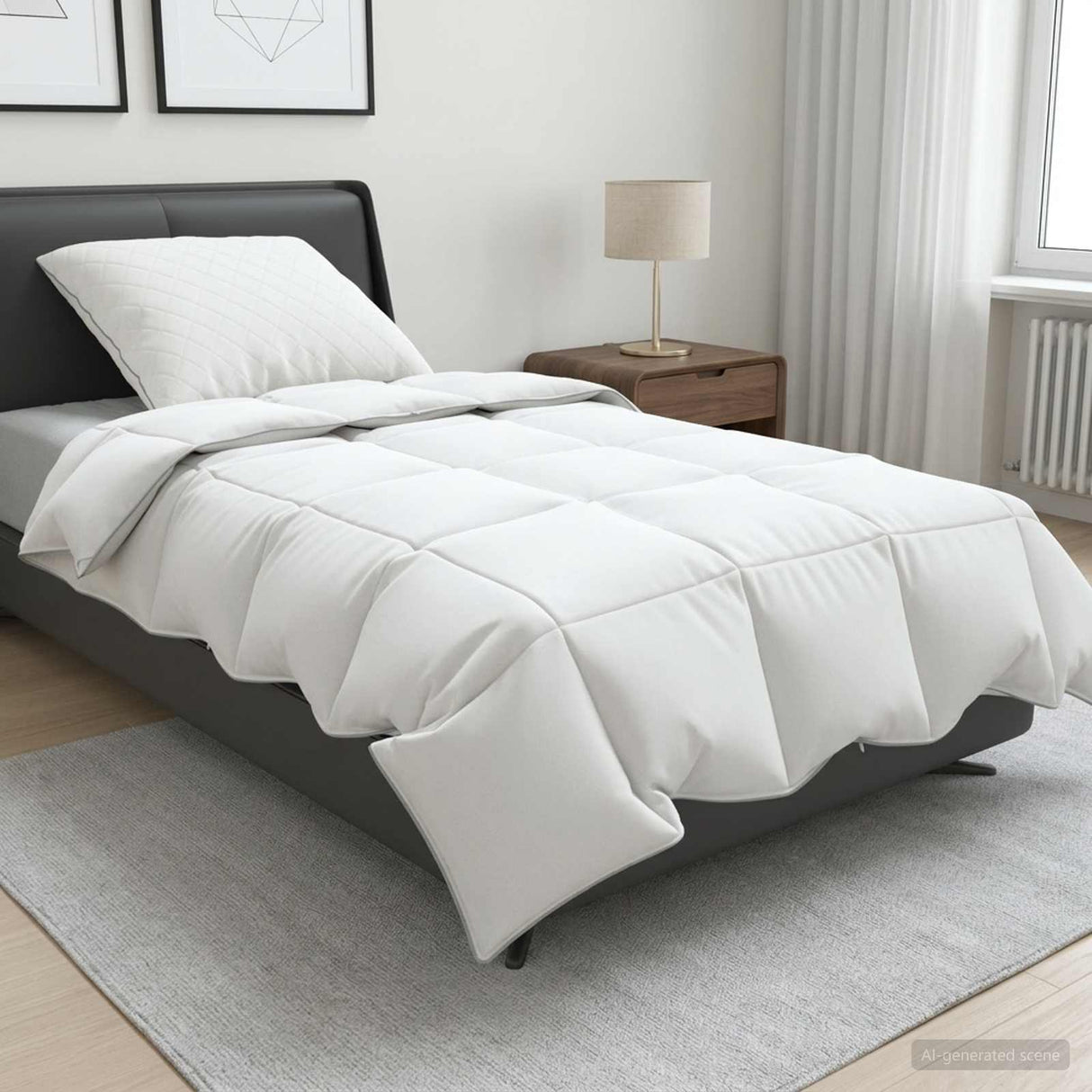 vidaXL 90% Ganzendons Deken Set FULDA 2 st 135 x 200 cm Zomer 100 GSM