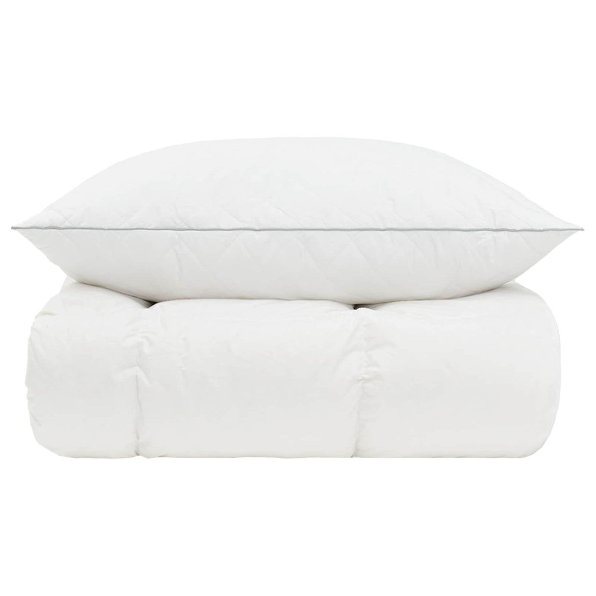 vidaXL 90% Ganzendons Deken Set FULDA 2 st 135 x 200 cm Winter 300 GSM