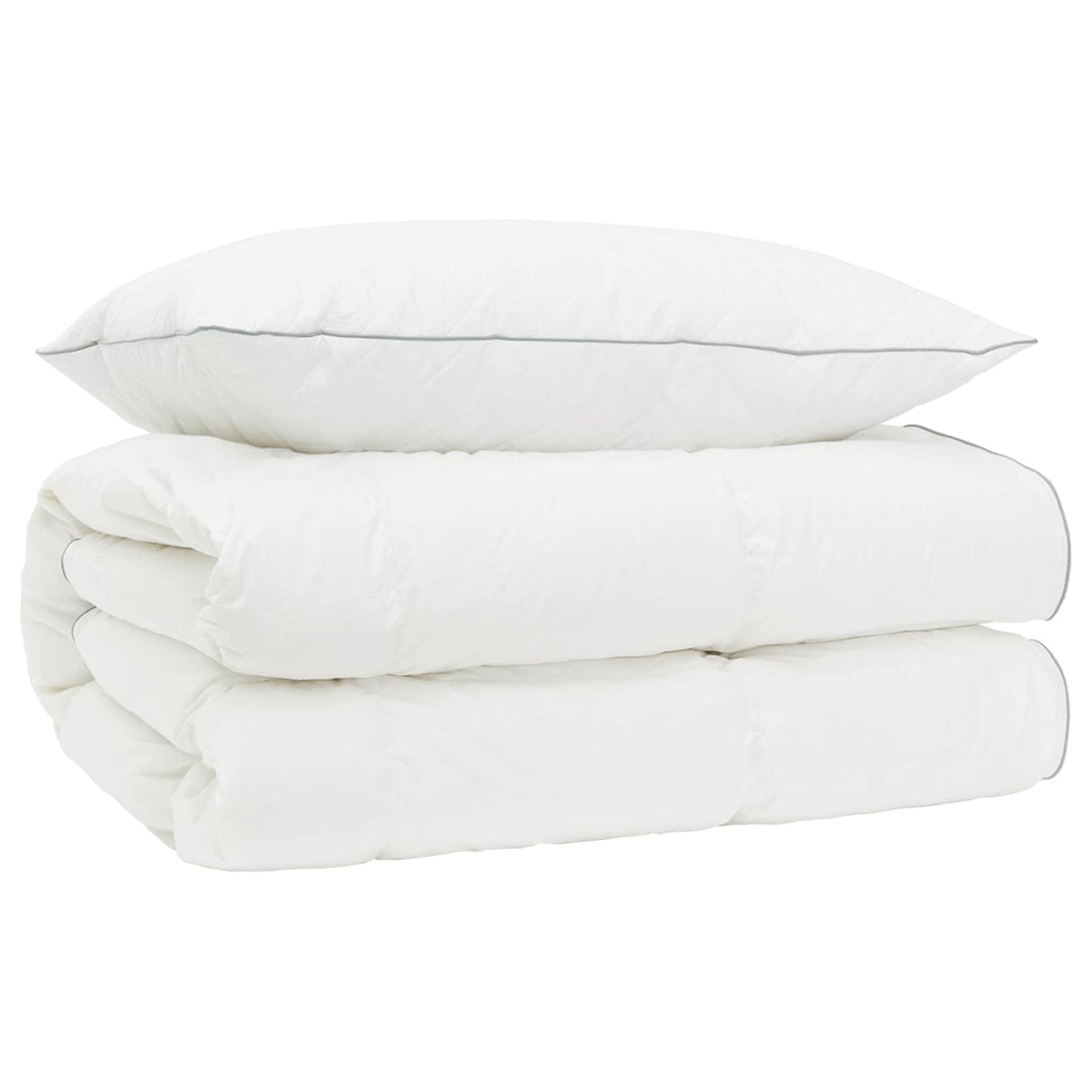vidaXL 90% Ganzendons Deken Set FULDA 2 st 135 x 200 cm Alle seizoenen