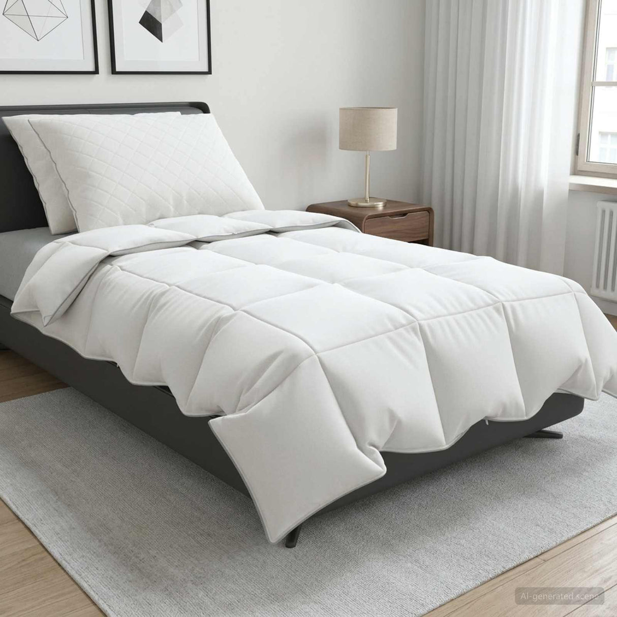 vidaXL 90% Ganzendons Deken Set FULDA 3 st 200 x 200 cm Zomer 100 GSM
