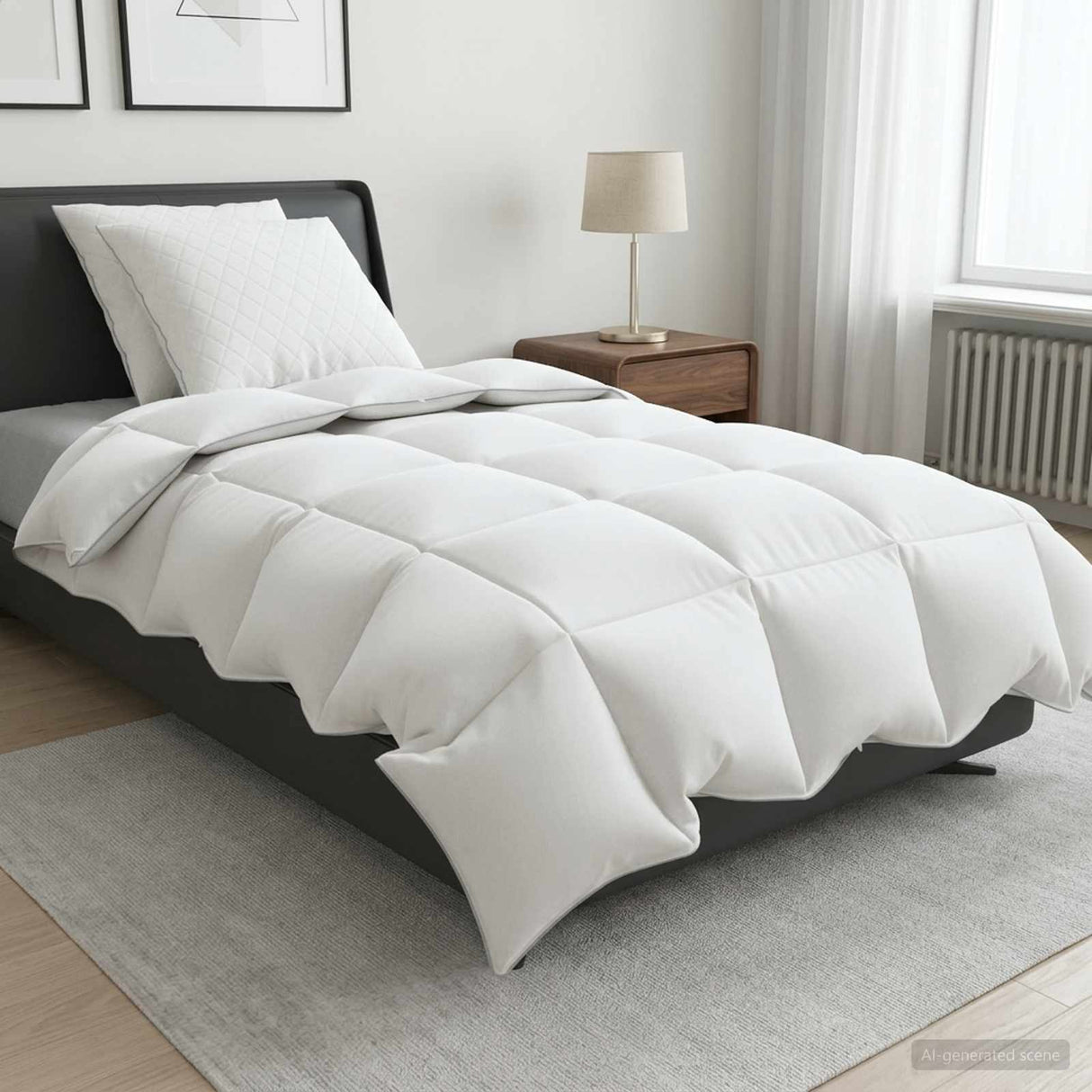 vidaXL 90% Ganzendons Deken Set FULDA 3 st 200 x 200 cm Alle seizoenen