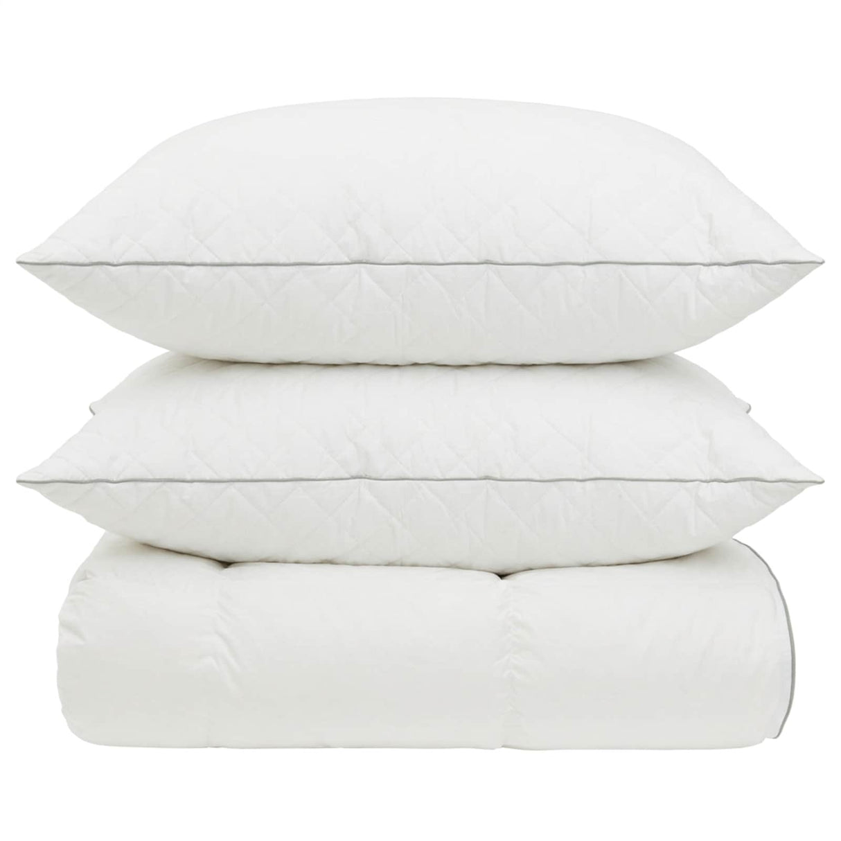 vidaXL 90% Ganzendons Deken Set FULDA 3 st 200 x 200 cm Alle seizoenen