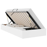 vidaXL Ottoman Bed Frame with Storage Black 90 x 190 cm Faux Leather
