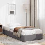 vidaXL Ottoman Bed Frame with Storage Black 90 x 190 cm Faux Leather