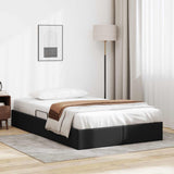 vidaXL Ottoman Bed Frame with Storage Black 90 x 190 cm Faux Leather