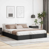 vidaXL Ottoman Bed Frame with Storage Black 90 x 190 cm Faux Leather